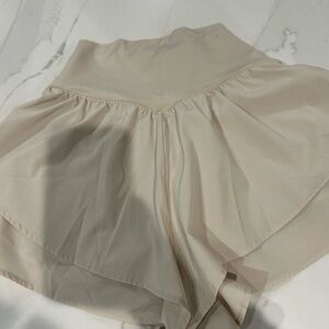 Cream High-Waisted Skirt